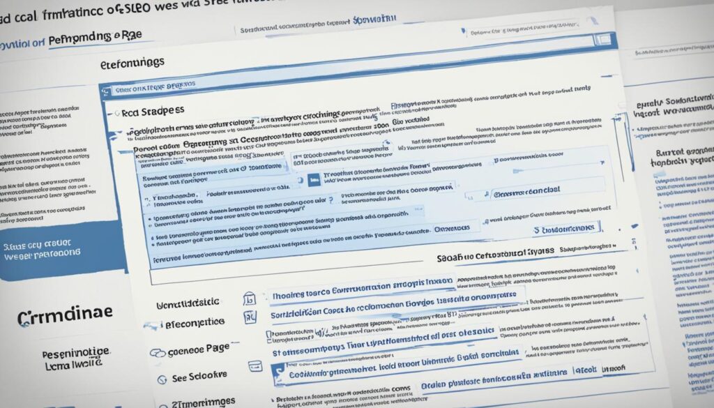 structuration des pages locales